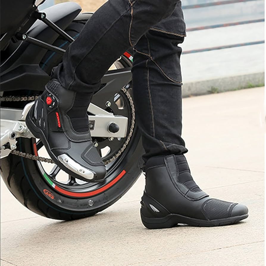 Amazon.co.jp: メンズバイクブーツ、レーシングスピードバイク